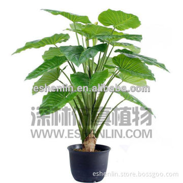 Artificial alocasia plant/fake plant alocasia bonsai